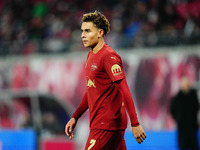 Antonio Nusa of RB Leipzig  looks on during the Bundesliga match between RB Leipzig and VfL Wolfsburg at Red Bull Arena, Leipzig, Germany on...