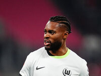 Ridle Baku of VfL Wolfsburg  looks on during the Bundesliga match between RB Leipzig and VfL Wolfsburg at Red Bull Arena, Leipzig, Germany o...