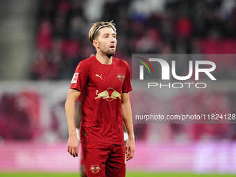 Kevin Kampl of RB Leipzig  looks on during the Bundesliga match between RB Leipzig and VfL Wolfsburg at Red Bull Arena, Leipzig, Germany on...