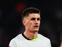 Joakim Maehle of VfL Wolfsburg  looks on during the Bundesliga match between RB Leipzig and VfL Wolfsburg at Red Bull Arena, Leipzig, German...