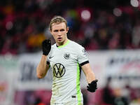 Patrick Wimmer of VfL Wolfsburg  looks on during the Bundesliga match between RB Leipzig and VfL Wolfsburg at Red Bull Arena, Leipzig, Germa...