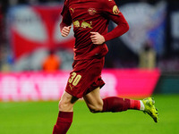 Benjamin Sesko of RB Leipzig  looks on during the Bundesliga match between RB Leipzig and VfL Wolfsburg at Red Bull Arena, Leipzig, Germany...