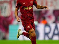 Antonio Nusa of RB Leipzig  looks on during the Bundesliga match between RB Leipzig and VfL Wolfsburg at Red Bull Arena, Leipzig, Germany on...