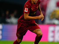 Antonio Nusa of RB Leipzig  looks on during the Bundesliga match between RB Leipzig and VfL Wolfsburg at Red Bull Arena, Leipzig, Germany on...