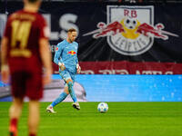 Peter Gulacsi of RB Leipzig  looks on during the Bundesliga match between RB Leipzig and VfL Wolfsburg at Red Bull Arena, Leipzig, Germany o...