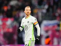 Maximilian Arnold of VfL Wolfsburg  looks on during the Bundesliga match between RB Leipzig and VfL Wolfsburg at Red Bull Arena, Leipzig, Ge...