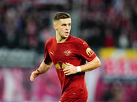 Christoph Baumgartner of RB Leipzig  looks on during the Bundesliga match between RB Leipzig and VfL Wolfsburg at Red Bull Arena, Leipzig, G...