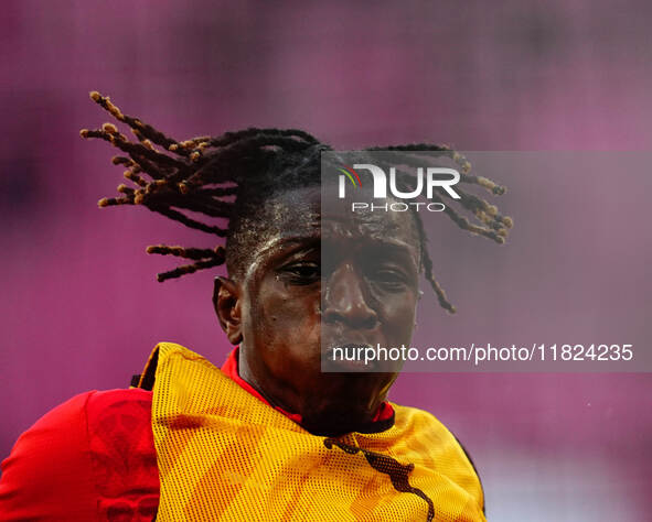 Amadou Haidara of RB Leipzig  looks on during the Bundesliga match between RB Leipzig and VfL Wolfsburg at Red Bull Arena, Leipzig, Germany...