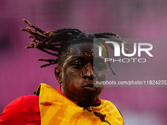 Amadou Haidara of RB Leipzig  looks on during the Bundesliga match between RB Leipzig and VfL Wolfsburg at Red Bull Arena, Leipzig, Germany...