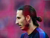 Kamil Grabara of VfL Wolfsburg  looks on during the Bundesliga match between RB Leipzig and VfL Wolfsburg at Red Bull Arena, Leipzig, German...