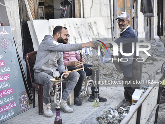 Following the ceasefire agreement between Israel and Lebanon, residents of the southern Lebanese city of Nabatieh return to their homes on N...