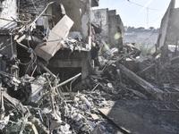 Following the ceasefire agreement between Israel and Lebanon, residents of the southern Lebanese city of Nabatieh return to their homes on N...