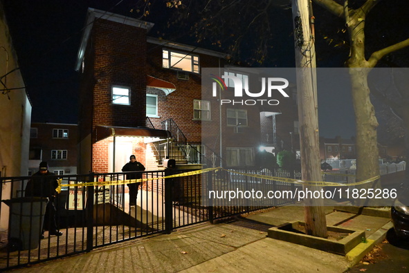 A 30-year-old man is killed in an assault in the Throggs Neck section of the Bronx, New York, United States, on November 30, 2024. On Saturd...