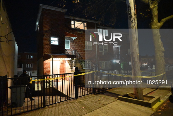 A 30-year-old man is killed in an assault in the Throggs Neck section of the Bronx, New York, United States, on November 30, 2024. On Saturd...