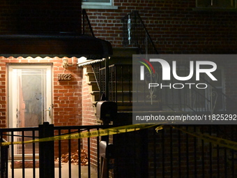 A 30-year-old man is killed in an assault in the Throggs Neck section of the Bronx, New York, United States, on November 30, 2024. On Saturd...