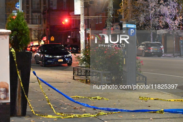 A pedestrian is killed by a woman driving a vehicle in the Unionport section of Bronx, New York, United States, on November 30, 2024. At app...