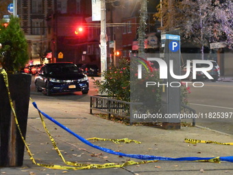 A pedestrian is killed by a woman driving a vehicle in the Unionport section of Bronx, New York, United States, on November 30, 2024. At app...