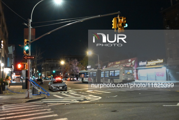 A pedestrian is killed by a woman driving a vehicle in the Unionport section of Bronx, New York, United States, on November 30, 2024. At app...