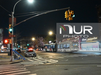 A pedestrian is killed by a woman driving a vehicle in the Unionport section of Bronx, New York, United States, on November 30, 2024. At app...