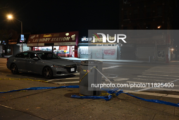 A pedestrian is killed by a woman driving a vehicle in the Unionport section of Bronx, New York, United States, on November 30, 2024. At app...