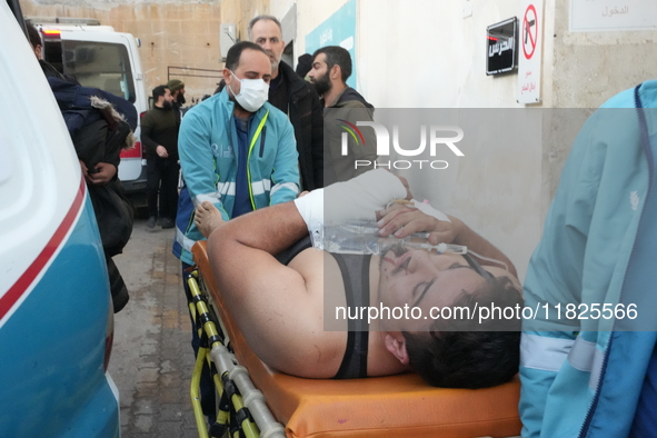 A Number Of Civilians Were Killed And Others Injured As A Result Of Airstrikes Carried Out By  On The Cities Of Aleppo And Idlib, on decembe...