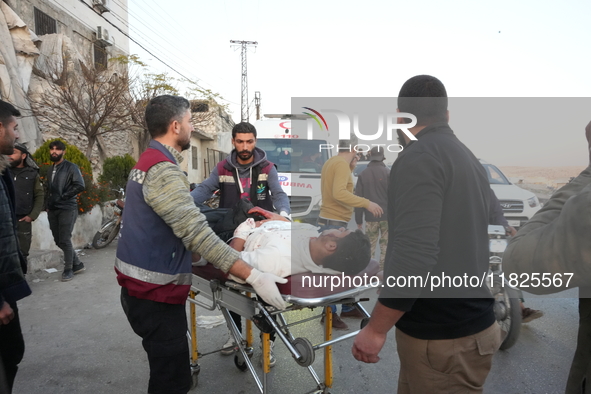 A Number Of Civilians Were Killed And Others Injured As A Result Of Airstrikes Carried Out By  On The Cities Of Aleppo And Idlib, on decembe...