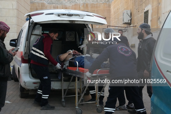 A Number Of Civilians Were Killed And Others Injured As A Result Of Airstrikes Carried Out By  On The Cities Of Aleppo And Idlib, on decembe...