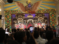 Monks and devotees of ISKCON in Kolkata, India, hold a prayer protest against the recent arrest of ISKCON Bangladesh priest Chinmoy Krishna...