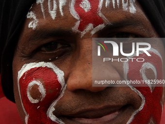 Social Activists Are Seen On Wayside They Are Performing Awareness Program On The Observation Of World AIDs Day In The Eastern Indian State...