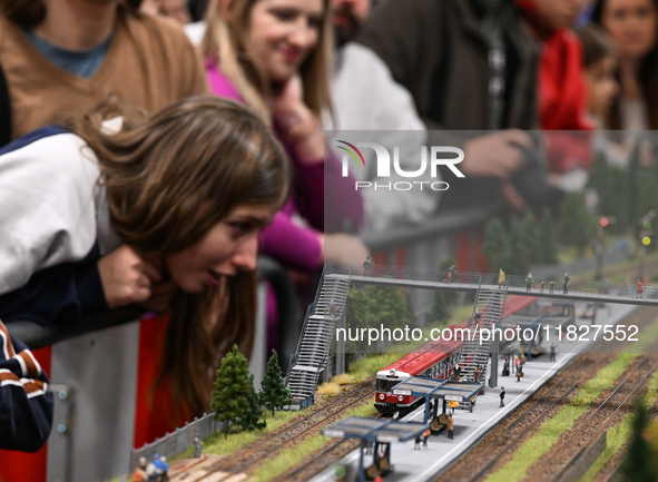 KRAKOW, POLAND - DECEMBER 01: 
A view of the PKP class EN57 as thousands of train enthusiasts and hobbyists gather at the Nowa Huta Cultural...