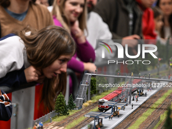 KRAKOW, POLAND - DECEMBER 01: 
A view of the PKP class EN57 as thousands of train enthusiasts and hobbyists gather at the Nowa Huta Cultural...