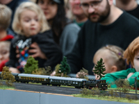 KRAKOW, POLAND - DECEMBER 01: 
Train enthusiasts and hobbyists gather at the Nowa Huta Cultural Center, where a 700 m2 space becomes a capti...