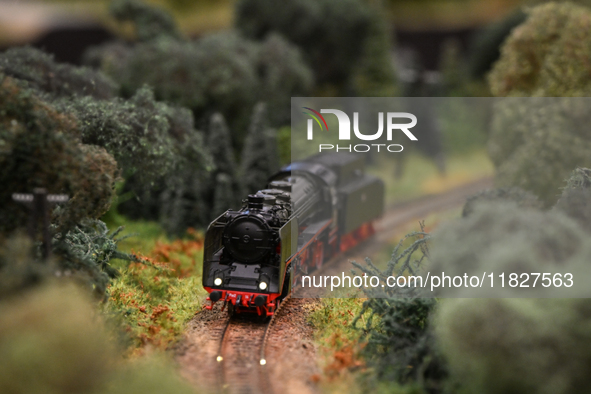 KRAKOW, POLAND - DECEMBER 01: 
A view of the steam locomotive Pm2-14 PKP as thousands of train enthusiasts and hobbyists gather at the Nowa...