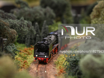 KRAKOW, POLAND - DECEMBER 01: 
A view of the steam locomotive Pm2-14 PKP as thousands of train enthusiasts and hobbyists gather at the Nowa...