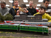 KRAKOW, POLAND - DECEMBER 01: 
A view of the Electric locomotive ET41-130-A/B PKP as thousands of train enthusiasts and hobbyists gather at...