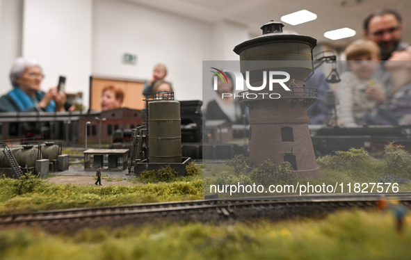 KRAKOW, POLAND - DECEMBER 01: 
Train enthusiasts and hobbyists gather at the Nowa Huta Cultural Center, where a 700 m2 space becomes a capti...