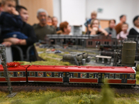 KRAKOW, POLAND - DECEMBER 01: 
Train enthusiasts and hobbyists gather at the Nowa Huta Cultural Center, where a 700 m2 space becomes a capti...