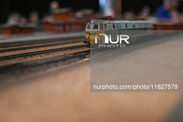 KRAKOW, POLAND - DECEMBER 01: 
A view of the Electric Locomotive ET22 PKP as thousands of train enthusiasts and hobbyists gather at the Nowa...