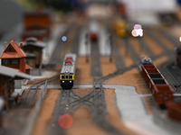 KRAKOW, POLAND - DECEMBER 01: 
A view of the electric multiple unit EN57-887 PKP as thousands of train enthusiasts and hobbyists gather at t...