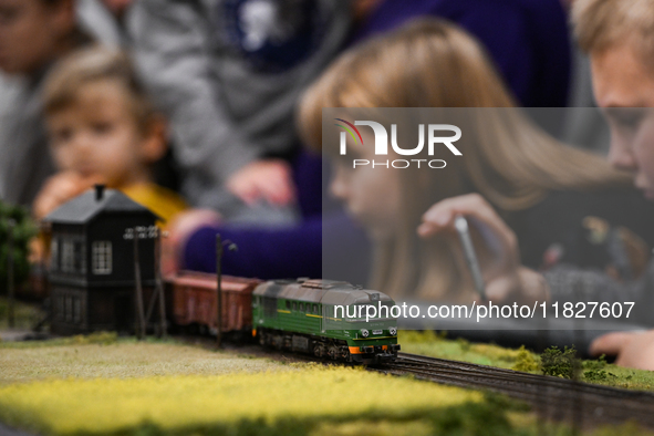 KRAKOW, POLAND - DECEMBER 01: 
A view of the ST44 Diesel Locomotive PKP as thousands of train enthusiasts and hobbyists gather at the Nowa H...