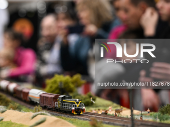 KRAKOW, POLAND - DECEMBER 1:   
Train enthusiasts and hobbyists gather at the Nowa Huta Cultural Center, where a 700 m2 space becomes a capt...