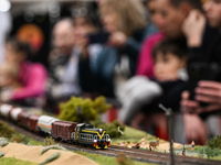 KRAKOW, POLAND - DECEMBER 1:   
Train enthusiasts and hobbyists gather at the Nowa Huta Cultural Center, where a 700 m2 space becomes a capt...