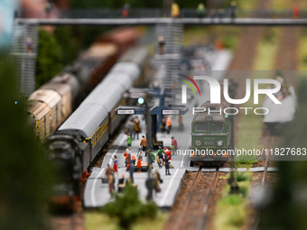 KRAKOW, POLAND - DECEMBER 01: 
A view of the locomotive ST44 Diesel Locomotive PKP as thousands of train enthusiasts and hobbyists gather at...