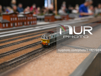 KRAKOW, POLAND - DECEMBER 01: 
A view of the Electric Locomotive ET22 PKP as thousands of train enthusiasts and hobbyists gather at the Nowa...