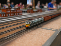 KRAKOW, POLAND - DECEMBER 01: 
A view of the Electric Locomotive ET22 PKP as thousands of train enthusiasts and hobbyists gather at the Nowa...