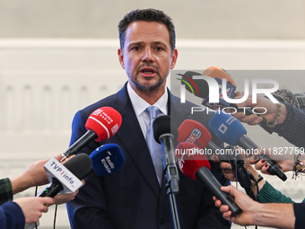 KRAKOW, POLAND - NOVEMBER 29:   
Rafal Trzaskowski, Mayor of Warsaw and the Civic Platform candidate for the 2025 Polish presidential electi...