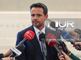 KRAKOW, POLAND - NOVEMBER 29:   
Rafal Trzaskowski, Mayor of Warsaw and the Civic Platform candidate for the 2025 Polish presidential electi...