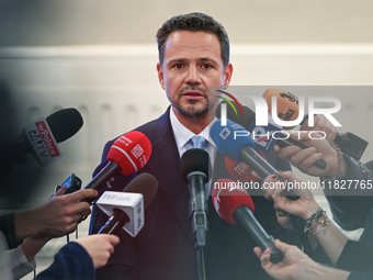 KRAKOW, POLAND - NOVEMBER 29:   
Rafal Trzaskowski, Mayor of Warsaw and the Civic Platform candidate for the 2025 Polish presidential electi...