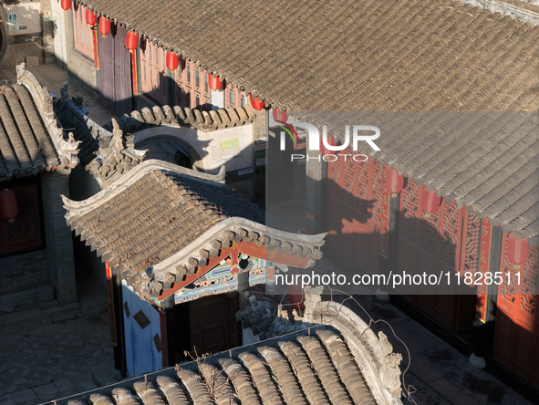 Ding's Former Residence of Residential Architecture Art is a Key Cultural Relics Protection Unit in China, located in Longkou, China, on Nov...