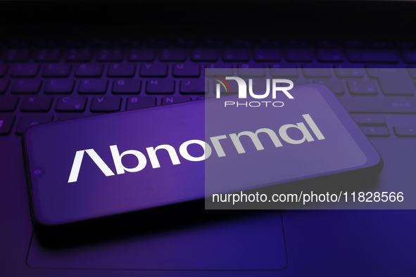 The Abnormal AI logo appears on the screen of a smartphone in Reno, United States, on December 2, 2024. 